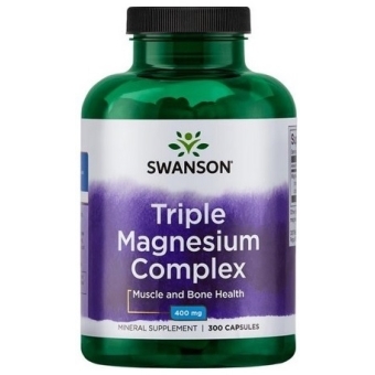 Swanson triple magnesium complex 300kapsułek cena 57,90zł