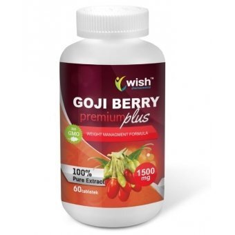 Wish Pharmaceutical Owoce Jagody Goji Berry Premium Plus 1500mg 60tabletek cena 34,49zł