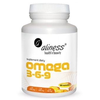 Aliness Omega 3-6-9 270/225/50 mg 90kapsułek cena 29,90zł
