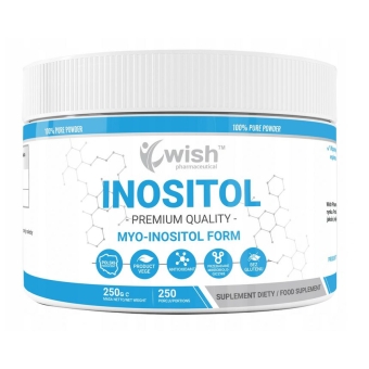 Inositol 100% czysty inozytol witamina B8 1000mg proszek 250g Wish Pharmaceutical cena 59,90zł