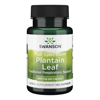 Swanson Full spectrum plantain (babka zwyczajna) 60 kapsułek PROMOCJA  cena 18,50zł