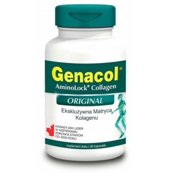 Genacol kolagen Aminolock Original + witamina C 400mg 90kapsułek cena 79,90zł