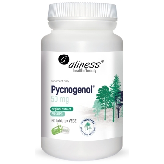 Aliness Pycnogenol® extract 65% 50mg 60tabletek Vege cena 79,90zł