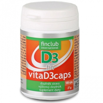 fin VitaD3caps witamina D3 w formie olejowej 100kapsułek cena 87,90zł