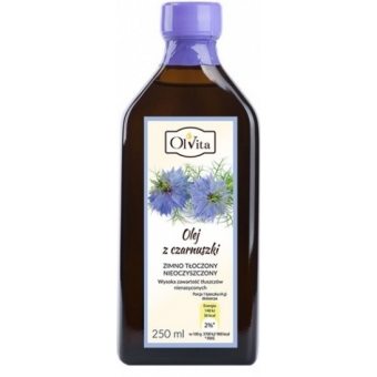 Olej z czarnuszki tłoczony na zimno 250 ml Olvita cena 44,90zł
