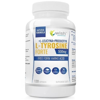 Wish Pharmaceutical L-Tyrosine Forte 500mg 120kapsułek cena 30,99zł