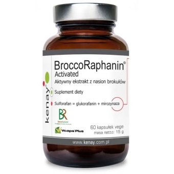 BroccoRaphanin® Activated aktywny ekstrakt z nasion brokułów 60kapsułek Kenay cena 79,00zł