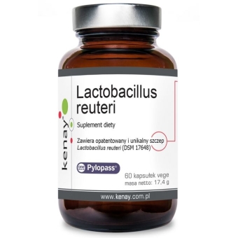 Lactobacillus reuteri Pylopass® 60kapsułek vege Kenay cena 104,90zł