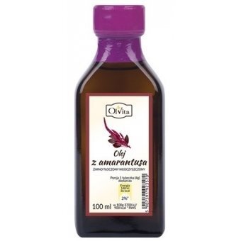 Olej z amarantusa tłoczony na zimno 100 ml Olvita cena 61,65zł