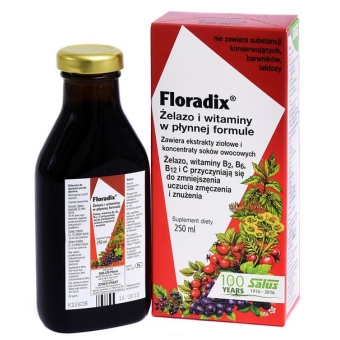 Floradix żelazo i witaminy 250ml PROMOCJA cena 34,85zł