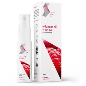 SprayMe.in Witamina B12 2,5 ug w sprayu o smaku malinowym 15ml cena 83,59