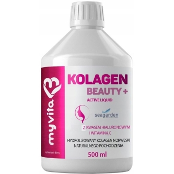 MyVita Kolagen Beauty+ Active Liquid SeaGarden płyn 500ml cena 59,90zł