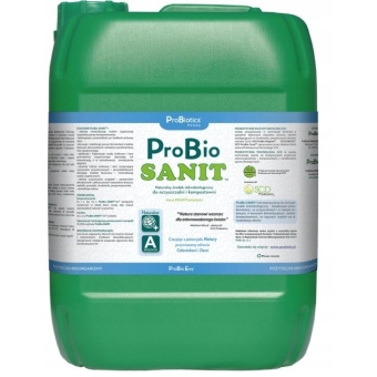 Probiotics Probio SANIT do oczyszczalni ścieków i kompostowni płyn 10litrów cena 226,50zł
