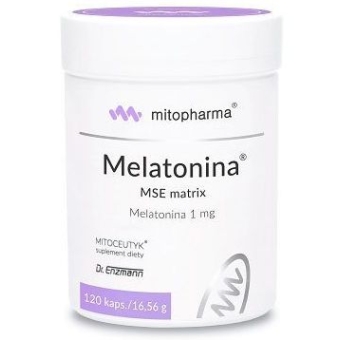Dr Enzmann Melatonina MSE matrix 120kapsułek Mito-Pharma cena 232,90zł