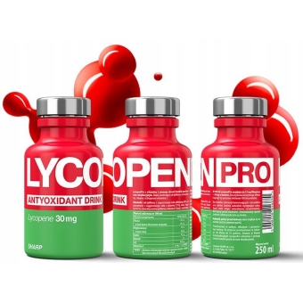 LycopenPRO Sharp Lycopene 30mg likopen o smaku żurawiny likopen płyn 15x250ml Lycopene Health cena 189,00zł