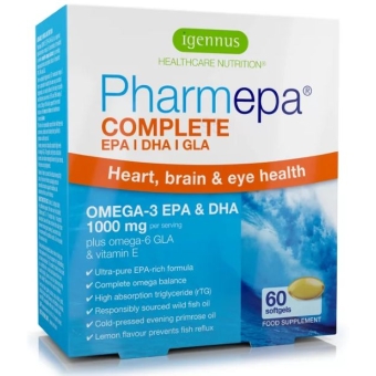 Pharmepa COMPLETE (MAINTAIN) kwasy omega-3 60kapsułek Igennus cena 84,96zł