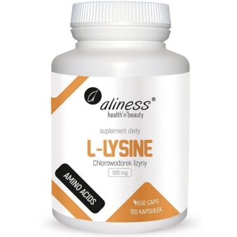 Aliness L-Lysine (chlorowodorek) 500mg 100kapsułek Vege cena 26,90zł