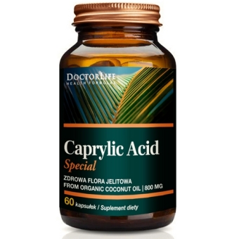 Doctor Life kwas kaprylowy (Caprylic acid) 800mg 60kapsułek cena 48,90zł