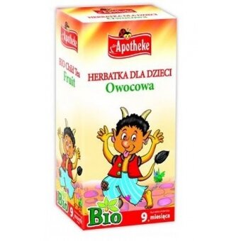 Apotheke Herbatka dla dzieci owocowa BIO 20saszetek cena 6,25zł