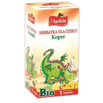 Apotheke Herbatka dla dzieci koper włoski BIO 20saszetek cena 5,90zł