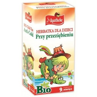 Apotheke Herbatka dla dzieci na przeziębienie BIO 20saszetek cena 6,70zł