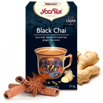 Yogi Tea Herbata black chai 17saszetek cena 13,19zł