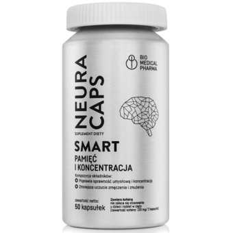 NeuraCaps Smart 50kapsułek Bio Medical Pharma cena 88,79