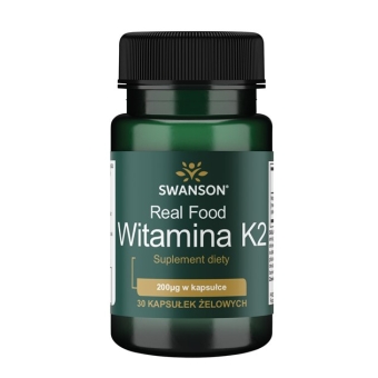 Swanson witamina K2 naturalna 200mcg 30kapsułek cena 47,90