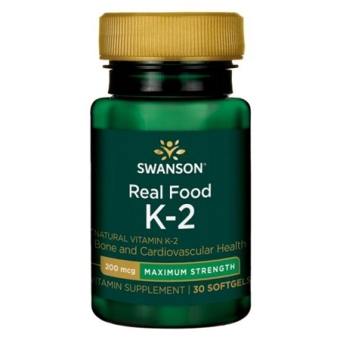 Swanson witamina K2 naturalna 100mcg 30kapsułek cena 26,90zł